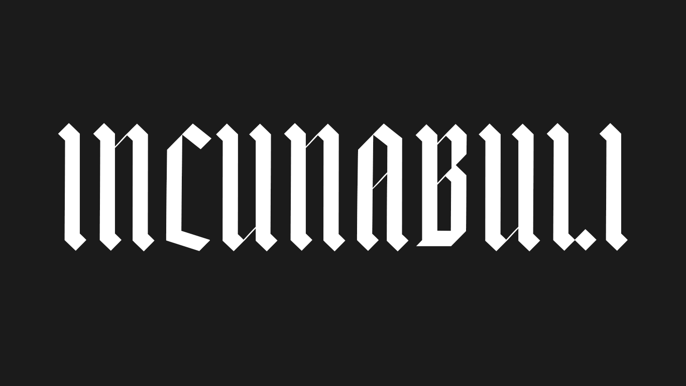 INCUNABULI | Adventure Gothic